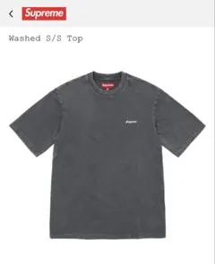 Supreme Washed S/S Top Black Mサイズ Supreme Washed S/S Top Black Mサイズ - メルカリ