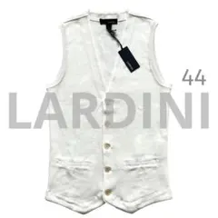 【極美品】LARDINI コットンニットジレ(VE.501) ホワイト / 44のサムネイル