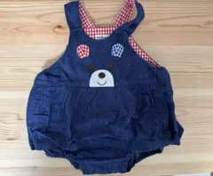 HOT BISCUITS クマ　スカート付ロンパース 80-90