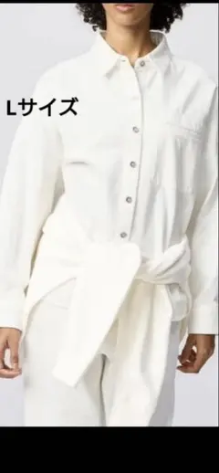 UNIQLO C デニム　リラックス　シャツジャケット L タグ付き ユニクロ