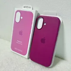 MagSafe対応iPhone 16シリコーンケース – フクシア