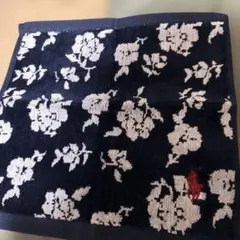新品未使用 Polo Ralph Lauren 花柄タオルハンカチ ネイビー