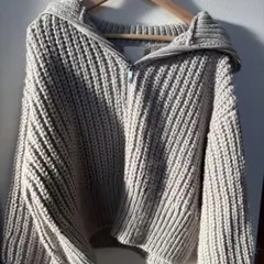 H&M ケーブルニット セーター Mサイズ ベージュ 未使用