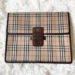バーバリー クラッチバッグ ノバチェック シャドーホース ヴィンテージ