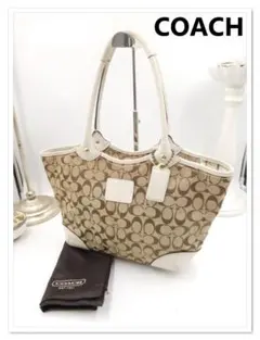 ✨COACH コーチ トートバッグ A4 ハンドバッグ シグネチャー キャンバス