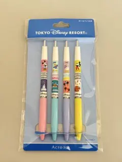 東京ディズニーリゾート 黒ボールペン 4本セット