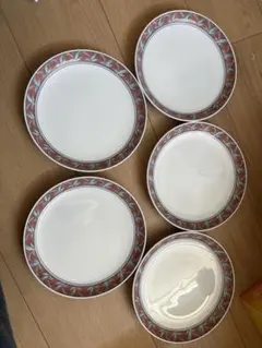 ノリタケ N.T family china プレート皿 5枚セット 花柄