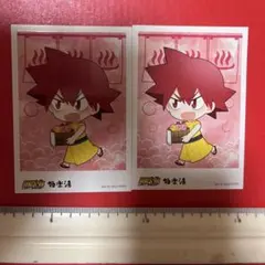 2枚セット　弱虫ペダル 極楽湯 鳴子章吉 ブロマイド