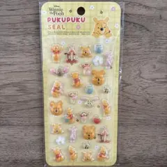 新品・未開封品 くまのプーさん ぷくぷくシール メルカリ便
