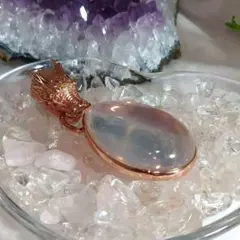 天然石❁︎ローズクォーツペンダントトップ