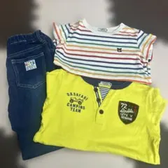 ミキハウス Tシャツとデニムパンツセット 130cm