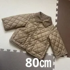 ユニクロ 80㎝ キルトジャケット ベージュ