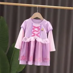 サイズ110プリンセスドレス エルサ女の子 お姫様 ワンピース　ドレス　コスプレ