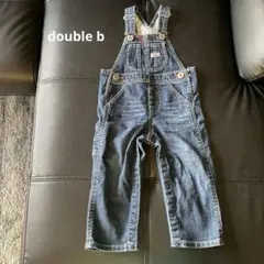 ミキハウス　ダブルビー　オーバーオール　デニム