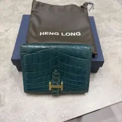 新品✨JRA ヘンローン 本クロコ リセ シャイニー 財布 2way ショルダー