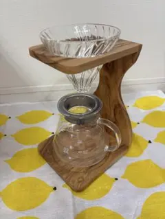 HARIO（ハリオ）　V60 オリーブウッドスタンドセット