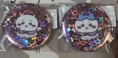 ちいかわ　てんし&あくま　ホログラム缶バッジ　ちいかわ　ハチワレ