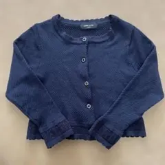 COMME CA ISM ネイビー カーディガン 120