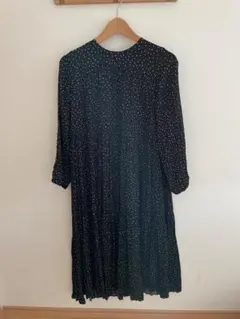 URBAN RESEARCH ブラックドットロングワンピース