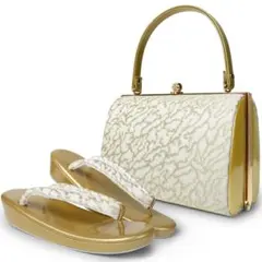 和装 草履バッグセット フォーマル 帯地 結婚式 留袖 uzouri24-G