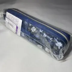 AfternoonTea ペンケース 花柄 ブルー 青 紺 フラワー タグ付き