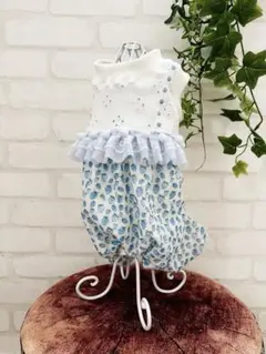 犬服　ハンドメイド　わんこ服　キャミロンパース