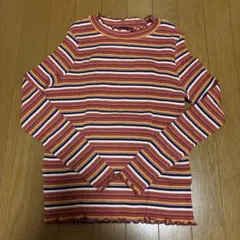 as know as ストライプ柄 長袖Tシャツ