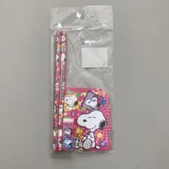 スヌーピー　４点文具セット　文具セット　筆記用具　えんぴつ　消しゴム