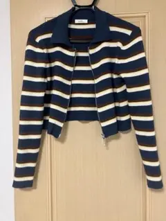 earth music&ecology ストライプカーディガン