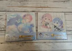 【2種セット】Re:ゼロ　一番くじ　キャンバスボード　レム、ラム