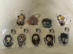 鬼滅の刃 B-SIDE LABEL ステッカー5種類、キーホルダーセット