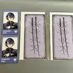 VΔLZ 三華の樂　ランダムチェキ風カード　特典ステッカー　長尾　景