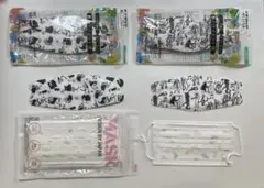 可愛い！ねこ柄のマスク　不織布3種類18枚セット。