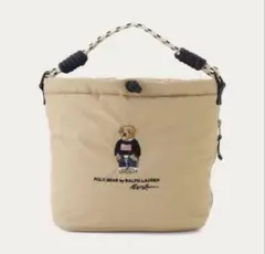 新品 ポロラルフローレン ポロベア巾着 ショルダーバッグ レインバッグ ベージュのサムネイル