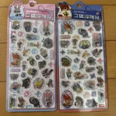 ディズニー　ズートピア　ボンボンドロップシール　2枚セット