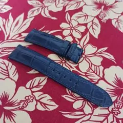 美品☆ゼニスZENITH純正ベルト☆ダークグレー☆幅22mm-18mmバネ棒付
