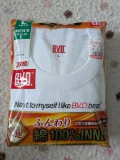 B.V.D. 半袖丸首Tシャツ Lサイズ 2枚組