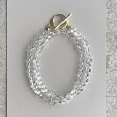 n02 ファルファーレ ネックレス クリア チェコビーズ