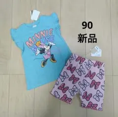新品 ＊ 【90】 Disney　リトシー　ミニー　Tシャツ＆レギンスのサムネイル