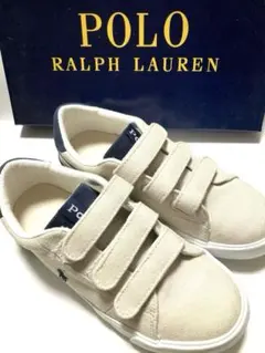 【美品】　ポロラルフローレン　靴　ジュニア　22.5cm シューズ　ポニー