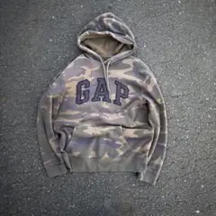 00s oldgap "迷彩" ロゴドン パーカー シティーボーイ 短丈