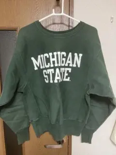 【メキシコ製】スウェット　緑　チャンピオンリバースウィーブ