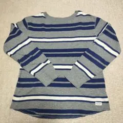 GAPキッズ ストライプ長袖カットソーM130