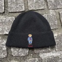 ポロラルフローレン ベア刺繍 ニットキャップ