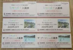 ひらかたパーク 入園券 フリーパス割引 プール入場券 ひらパー 各2枚 株主優待のサムネイル