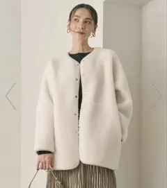 【WEB限定】ボア*フェイクムートン リバーシブルジャケット