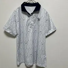 エフィカス ゴルフウェア ポロシャツ L レディース 総柄 ワインボトル 美品のサムネイル
