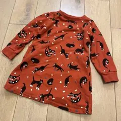 チュニックワンピース　トレーナー　スウェット グラニフ　キャッツアンドソックス