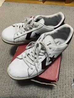 CONVERSE スニーカー ホワイト/ブラウン　プロレザー