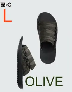 UNIQLO C スライドサンダル 57 OLIVE L sizeのサムネイル